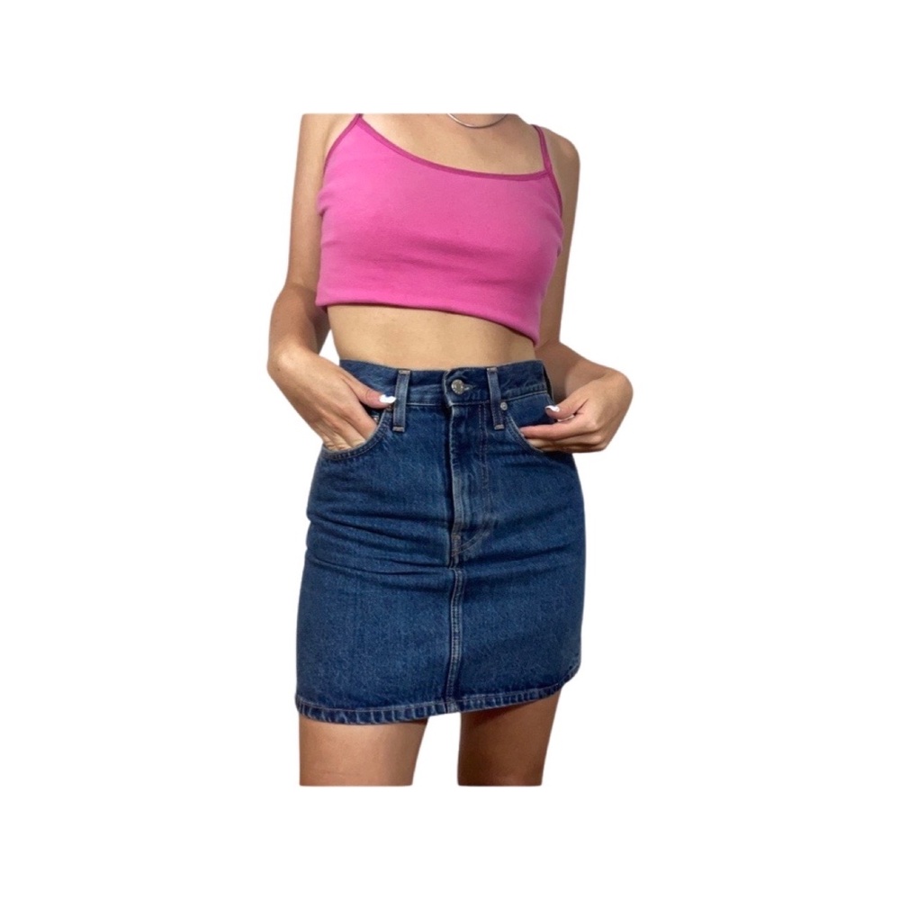 LIKE NEW! HELMUT LANG FEMME DENIM MINI SKIRT